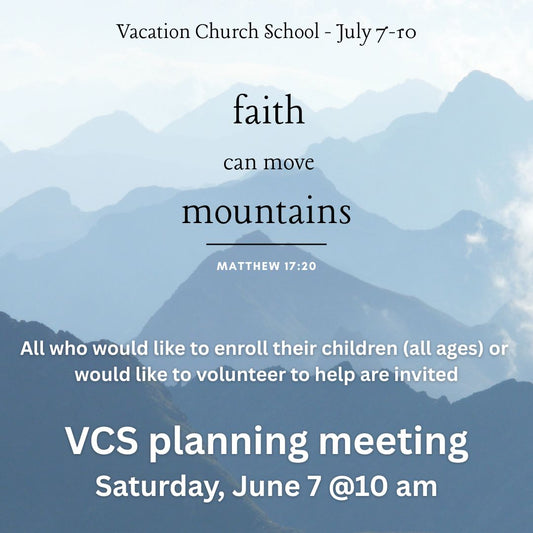 Vacation Church School 2025