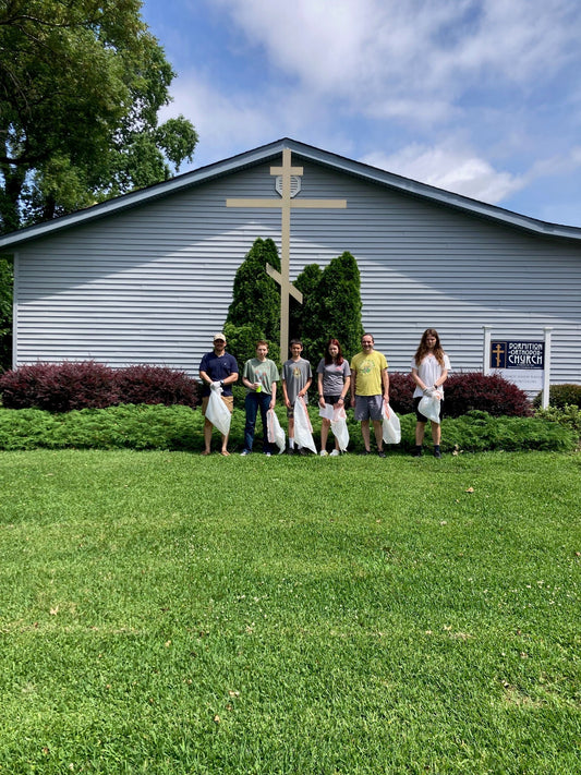 Young Adult Street Clean Up Service Event